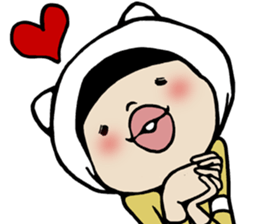 I cover to a head,what? sticker #10522448