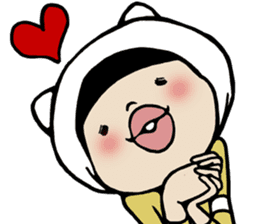 I cover to a head,what? sticker #10522448