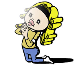 I cover to a head,what? sticker #10522456