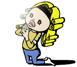 I cover to a head,what? sticker #10522456