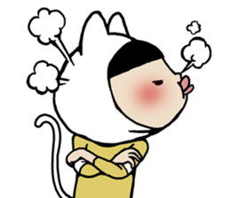 I cover to a head,what? sticker #10522460