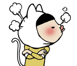 I cover to a head,what? sticker #10522460