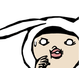 I cover to a head,what? sticker #10522476