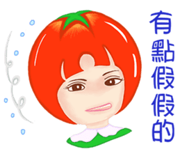 Tomato playful girl ( 4 ) sticker #10522926
