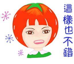 Tomato playful girl ( 4 ) sticker #10522932