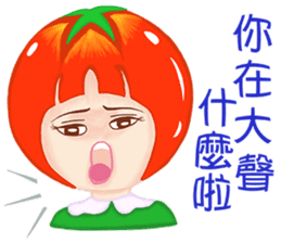 Tomato playful girl ( 4 ) sticker #10522936