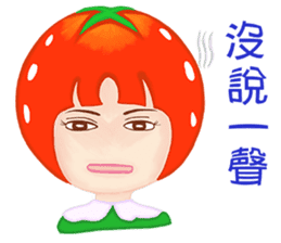Tomato playful girl ( 4 ) sticker #10522945