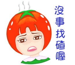 Tomato playful girl ( 4 ) sticker #10522949