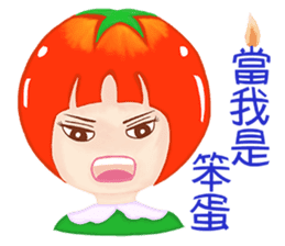 Tomato playful girl ( 4 ) sticker #10522951