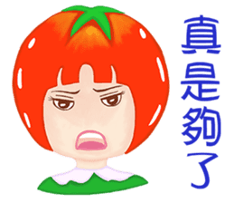 Tomato playful girl ( 4 ) sticker #10522952