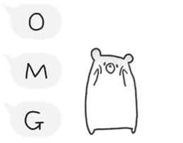 rakugaki bear sticker 3 sticker #10523515