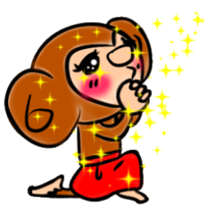 Tomokichi and Tomomi of the monkey