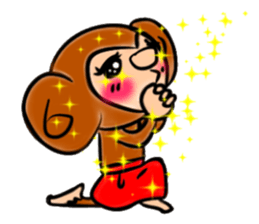 Tomokichi and Tomomi of the monkey sticker #10524000