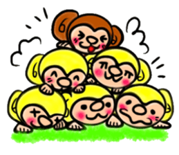 Tomokichi and Tomomi of the monkey sticker #10524002