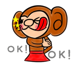 Tomokichi and Tomomi of the monkey sticker #10524003