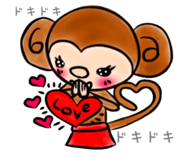 Tomokichi and Tomomi of the monkey sticker #10524020