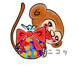 Tomokichi and Tomomi of the monkey sticker #10524023