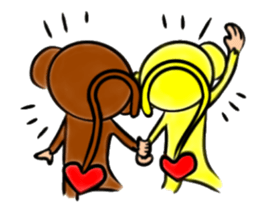 Tomokichi and Tomomi of the monkey sticker #10524026