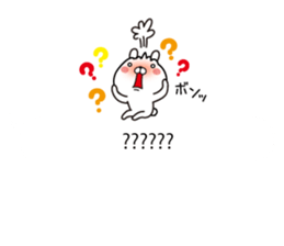 Rabbit and animal balloon with honorific sticker #10524293