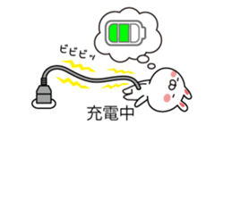 Rabbit and animal balloon with honorific sticker #10524308