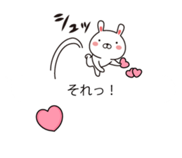 Rabbit and animal balloon with honorific sticker #10524311