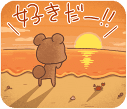 Rabbit & Bear's loves ticker. Bear ver. sticker #10524806