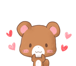 Rabbit & Bear's loves ticker. Bear ver. sticker #10524816