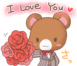 Rabbit & Bear's loves ticker. Bear ver. sticker #10524820