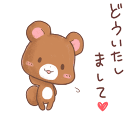 Rabbit & Bear's loves ticker. Bear ver. sticker #10524826