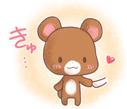 Rabbit & Bear's loves ticker. Bear ver. sticker #10524836