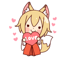 Miko-san of fox sticker #10525721