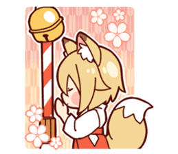 Miko-san of fox sticker #10525722
