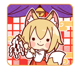 Miko-san of fox sticker #10525723