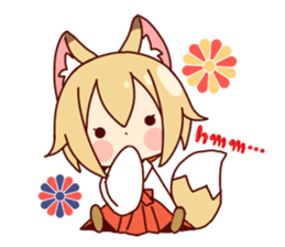 Miko-san of fox sticker #10525726