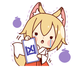 Miko-san of fox sticker #10525728