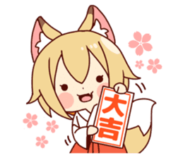 Miko-san of fox sticker #10525732