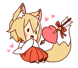 Miko-san of fox sticker #10525733