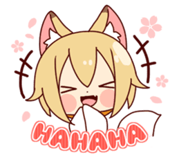Miko-san of fox sticker #10525735