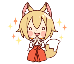 Miko-san of fox sticker #10525736