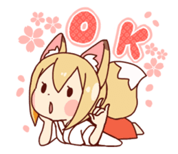 Miko-san of fox sticker #10525738