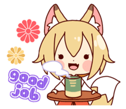 Miko-san of fox sticker #10525739