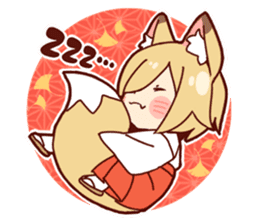 Miko-san of fox sticker #10525743