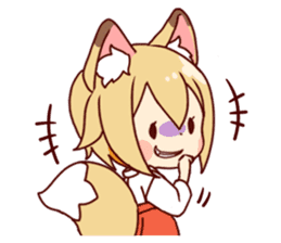 Miko-san of fox sticker #10525745