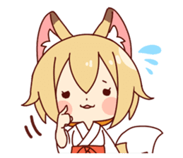 Miko-san of fox sticker #10525746