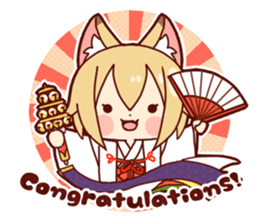 Miko-san of fox sticker #10525756