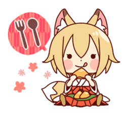 Miko-san of fox sticker #10525758