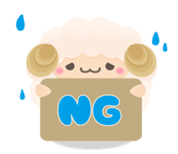 Fluffy"HITSUJIDAMA"4 sticker #10526373