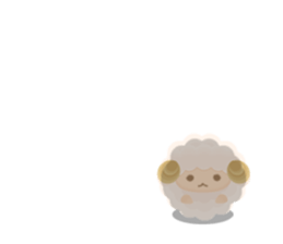 Fluffy"HITSUJIDAMA"4 sticker #10526377