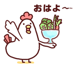 Dry chicken mayonnaise sticker #10526800