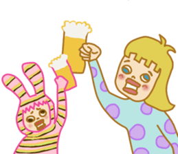 Girlish Negative Face sticker #10527083